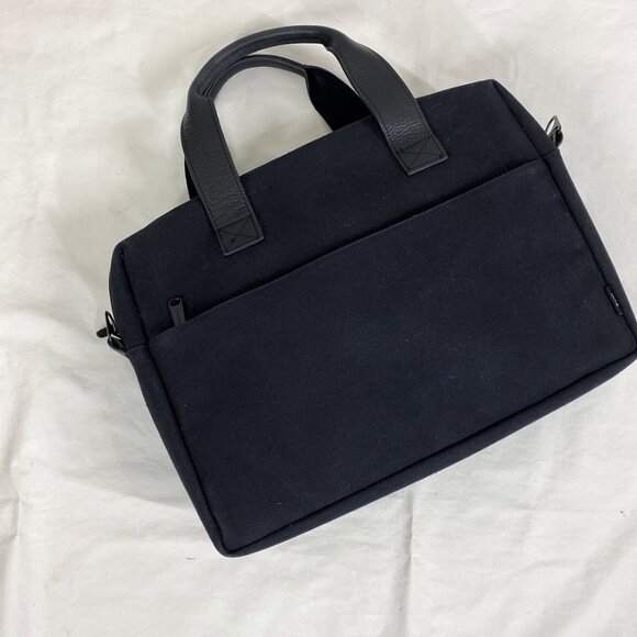 Herschel Laptop Briefcase Crossbody Bag Tote Satchel Handbag Black - Picture 4 of 10